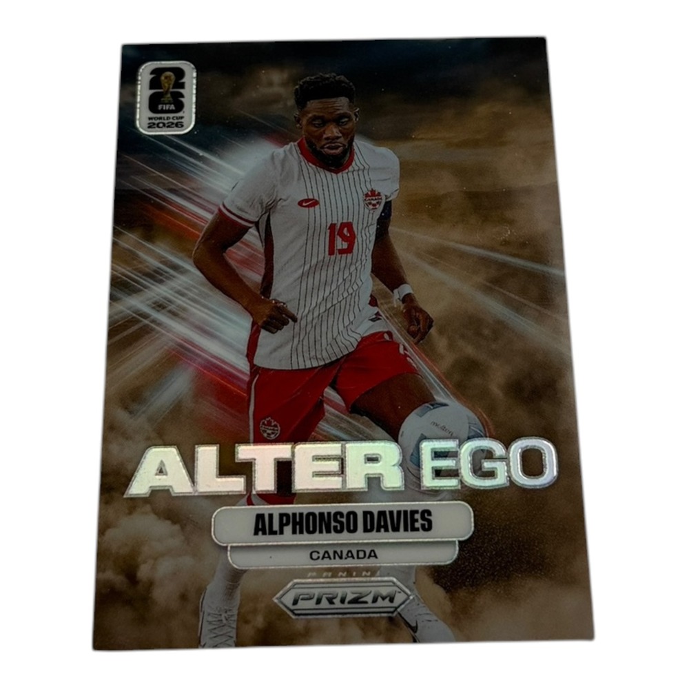 2026 Panini Prizm FIFA World Cup Alphonso Davies Alter Ego Canada Card No. 2
